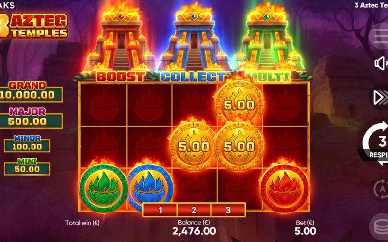 trải nghiệm slot Aztec free spin liên tục