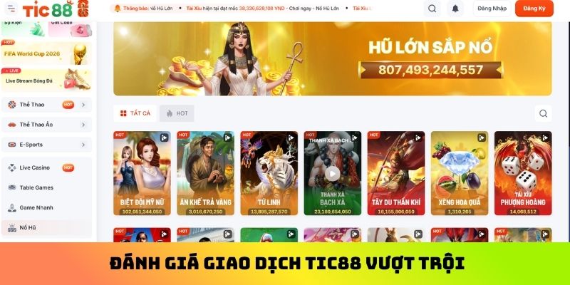 Đánh giá giao dịch Tic88 vượt trội