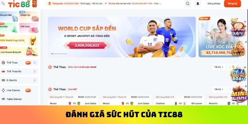 Đánh giá sức hút của Tic88 